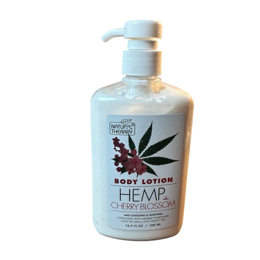 Natural Therapy Hemp & Cherry Blossom Softening & Moisturizing Body Lotion 16.9o